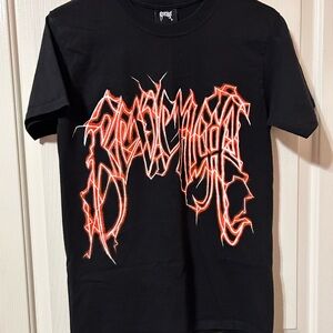 Revenge Clothing Black Tee with Red Graphic